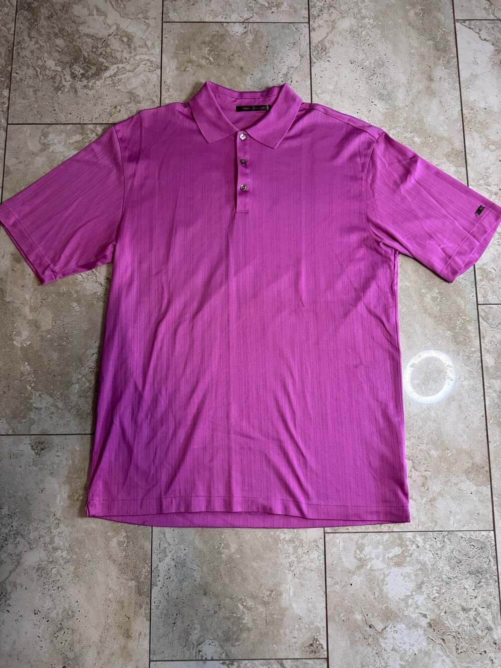 Nike Tiger Woods Collection Fit Dry Golf Polo Shirt Magenta